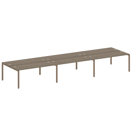 Рабочая станция на 6 раб. мест Metal System Style БП.СМ-6.5 5400x1475x750