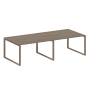 Переговорный стол 2 столешницы Metal System Style БО.ПРГ-2.3 2800x1235x750