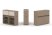 Тумба двойная + низкая надставка ES.NB.2N-2 (1500х410х1135)
