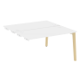 Стол-приставка двойной на деревянных опорах Onix Wood OW.D.SPR-3.7 1380x1475x750