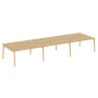 Рабочая станция на деревянных опорах Onix Wood OW.D.RS-6.4.7 4740x1475x750