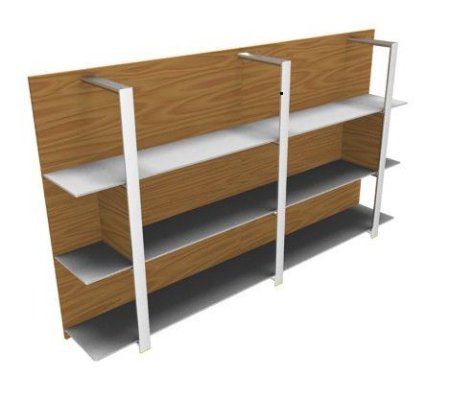 Буазери, рама хром, в комплекте 2 вертикальные перегородки X7 BOM23 L 2350x360x1350 (Орех каналетто)