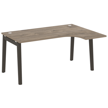 Стол эргономичный правый на деревянных опорах Onix Wood OW.SA-4R 1580x1180x750