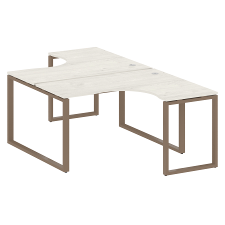 Рабочая станция криволинейная Metal System Style БО.РАС-СА-2.3 1400x2435x750