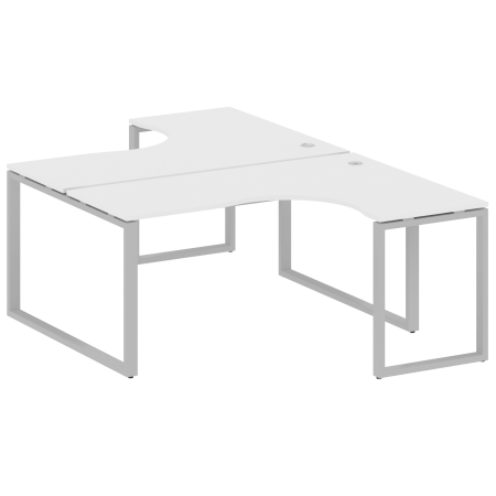 Рабочая станция криволинейная Metal System Style БО.РАС-СА-2.4 1600x2435x750