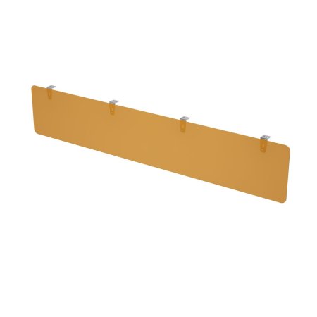 Экран подстольный оргстекло Gloss 9НЭК.020.1 Оранжевый 1400x4x300 (Белый премиум)